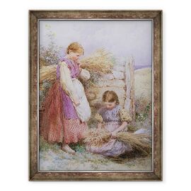 Tablou inramat - Myles Birket Foster - Tinerii culegatori - - Roveli