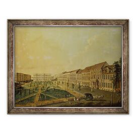 Tablou inramat - Johann Friedrich Meyer - Vedere spre Wilhelmsplatz din sud - - Roveli