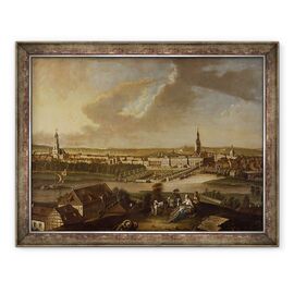 Tablou inramat - Johann Friedrich Meyer - Vedere peste Potsdam din Brauhausberg - - Roveli