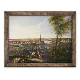 Tablou inramat - Johann Friedrich Meyer - Vedere a Bisericii Duhului Sfant si suburbia Nowawes din Brauhausberg - - Roveli
