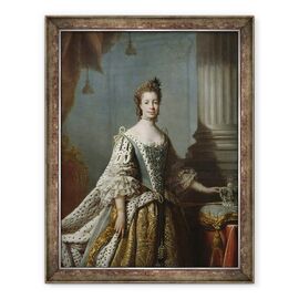 Tablou inramat - Allan Ramsay - Charlotte Sophia de Mecklenburg-Strelitz - - Roveli