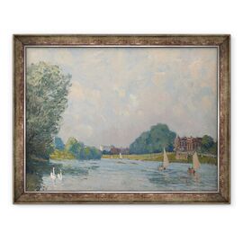 Tablou inramat - Alfred Sisley - Tamisa la Hampton Court - - Roveli