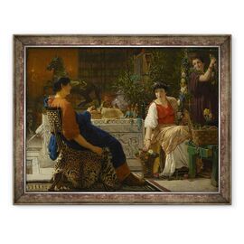 Tablou inramat - Lawrence Alma-Tadema - Pregatiri pentru Festivitati Coroana Florala - - Roveli