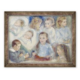 Tablou inramat - Pierre Auguste Renoir - Studii de sefii Copiii Berard - - Roveli