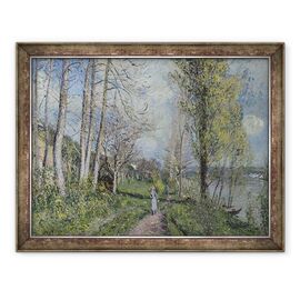 Tablou inramat - Alfred Sisley - Bancile Senei - - Roveli