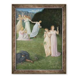 Tablou inramat - Pierre Puvis de Chavannes - Moartea si Fecioarele - - Roveli