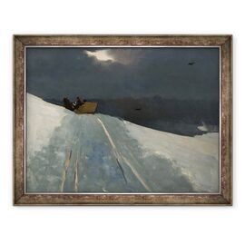 Tablou inramat - Winslow Homer - Plimbare sania - - Roveli
