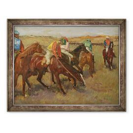 Tablou inramat - Edgar Degas - inainte de cursa - - Roveli