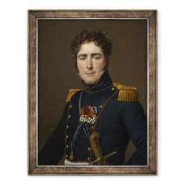 Tablou inramat - Jacques Louis David - Comte Henri-Amedée-Mercure de Turenne-dAynac - - Roveli