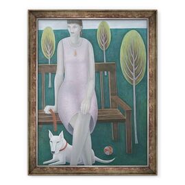 Tablou inramat - Ruth Addinall - Femeie in parc - - Roveli