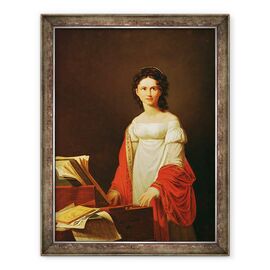 Tablou inramat - Nicolas de Courteille - Portretul cantaretei Anna Borunova - - Roveli