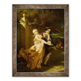 Tablou inramat - Edouard Louis Dubufe - Lovelace rapirea Clarissa Harlowe - - Roveli