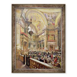Tablou inramat - Giacinto Gigante - Miracolul lichefierii sangelui Sfantului Ianuarie - - Roveli