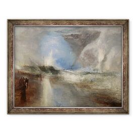 Tablou inramat - Joseph Mallord William Turner - Rachete si lumini albastre aproape la indemana pentru a avertiza barcile cu aburi de apa banc - - Roveli