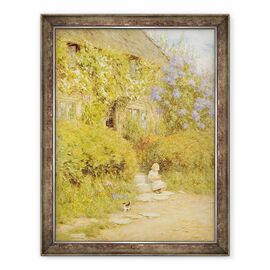 Tablou inramat - Helen Allingham - O cabana langa Crewkerne - - Roveli
