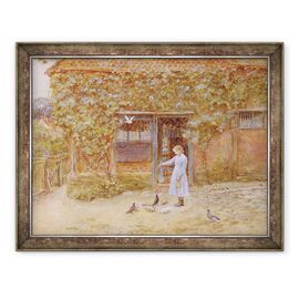 Tablou inramat - Helen Allingham - O cabana la Shere - - Roveli