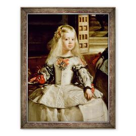 Tablou inramat - Diego Rodriguez de Silva y Velazquez - Familia lui Filip al IV-lea, detaliu I - - Roveli