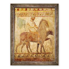 Tablou inramat - Greek - Soldat pe un cal - - Roveli