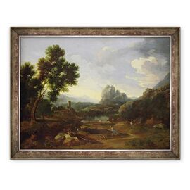 Tablou inramat - Gaspard Poussin Dughet - Peisaj cu vanator si caini - - Roveli