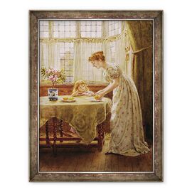Tablou inramat - George Goodwin Kilburne - Tratat dupa-amiaza - - Roveli