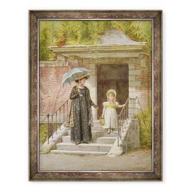Tablou inramat - George Goodwin Kilburne - Mergand la cumparaturi - - Roveli