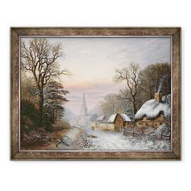 Tablou inramat - Charles Leaver - Peisaj iarna - - Roveli