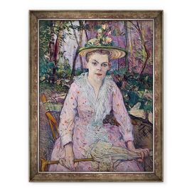 Tablou inramat - Henri de Toulouse-Lautrec - Femeie cu o umbrela - - Roveli