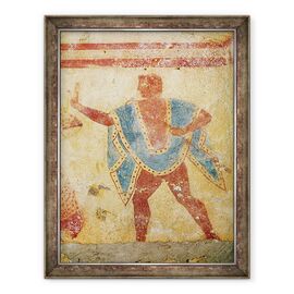 Tablou inramat - Etruscan - Dansator cu o tunica verde, de la Mormantul lui Giustiniani - - Roveli