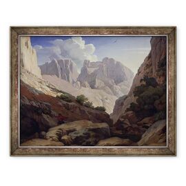 Tablou inramat - Paul Jean Flandrin - Cheile Atlasului - - Roveli