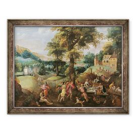 Tablou inramat - Scoala belgiana - Cincinnatus primind deputatii de la Roma - - Roveli
