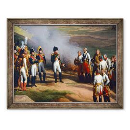 Tablou inramat - Charles Thevenin - Detaliu din capitularea Ulm, 20 octombrie 1805 - Napoleon si generalii austrieci - - Roveli