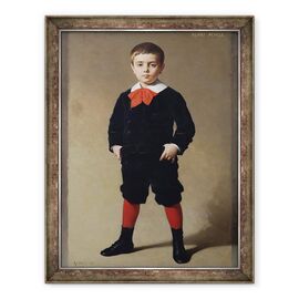 Tablou inramat - Achille Zo - Portretul lui Henri Achille, fiul artistului - - Roveli