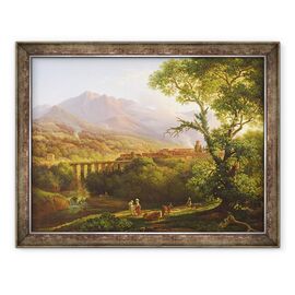Tablou inramat - Prosper-Francois-Irenee Barrigues - Cava de Tirreni - - Roveli
