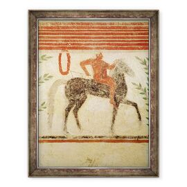Tablou inramat - Etruscan - Calaret, partea stanga, de la mormantul baronului - - Roveli