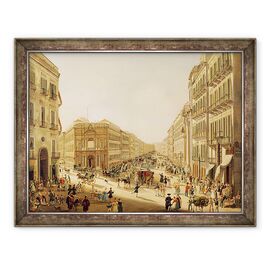 Tablou inramat - Giacinto Gigante - Via Toledo in Napoli - - Roveli