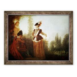 Tablou inramat - Jean Antoine Watteau - Aventura - - Roveli