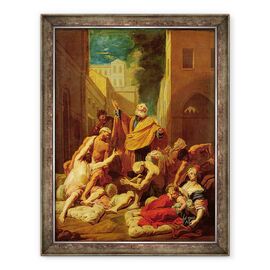Tablou inramat - Jean-Baptiste Jouvenet - Sfantul Petru vindecand bolnavii - - Roveli