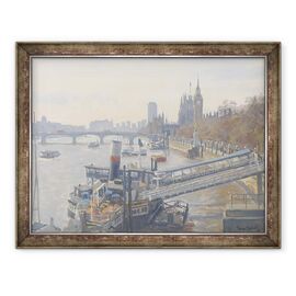 Tablou inramat - Julian Barrow - Westminster de la Hungerford Bridge - - Roveli