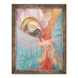 Tablou inramat - T. Masaccio - Capul Sfantului Pavel, de la invierea Fiului lui Teofil, si Sfantul Petru intronat ca Prim Episcop al Antiohiei - - Roveli