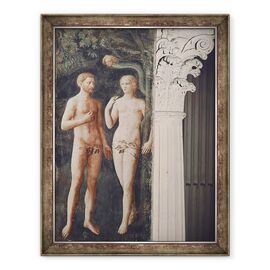 Tablou inramat - Tommaso Masolino da Panicale - Ispita lui Adam si a Evei - - Roveli