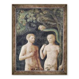 Tablou inramat - Tommaso Masolino da Panicale - Detaliile ispitei lui Adam si Evei - - Roveli