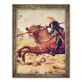 Tablou inramat - Vittore Carpaccio - Detaliu de Sf. George uciderea dragonului - - Roveli