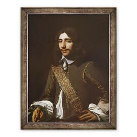 Tablou inramat - Michael Sweerts - Portretul unui Gentleman, posibil un membru al Familiei Deutz - - Roveli
