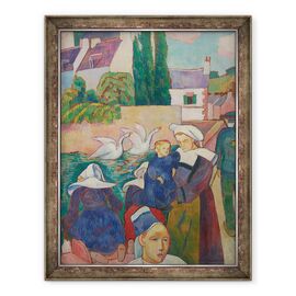 Tablou inramat - Emile Bernard - Podul la Pont-Aven - - Roveli