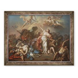 Tablou inramat - Jacques Louis David - Apollo si Diana ataca copiii din Niobe - - Roveli