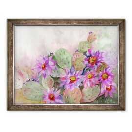 Tablou inramat - Neela Pushparaj - gradina cactus - - Roveli