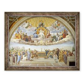 Tablou inramat - Raphael - Disputa, de la Stanza della Segnatura - - Roveli