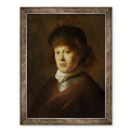 Tablou inramat - Jan Lievens the Elder - Portretul lui Rembrandt Harmensz van Rijn - - Roveli