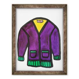 Tablou inramat - Daisy de Villeneuve - Cardigan mov - - Roveli