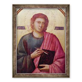 Tablou inramat - Giotto di Bondone - Sfantul Ioan Evanghelistul, panoul din stanga al altarpiesei Badia - - Roveli